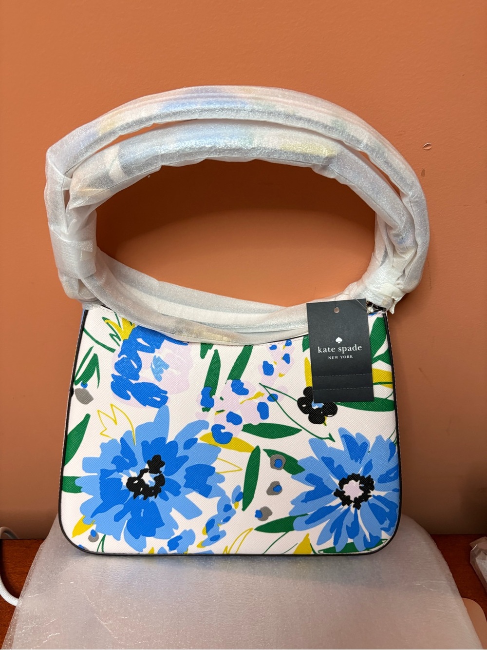 kate spade Floral Shoulder Bag in Blue, Green and Yellow - Picture 2 of 3
